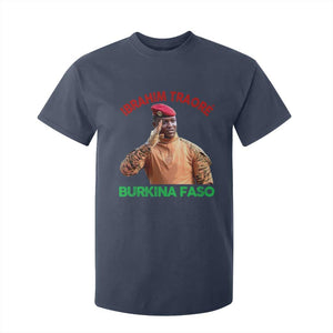 Burkina Faso Ibrahim Traoré Thomas Sankara T Shirt For Kid TS10 Navy Print Your Wear