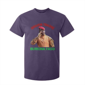 Burkina Faso Ibrahim Traoré Thomas Sankara T Shirt For Kid TS10 Purple Print Your Wear