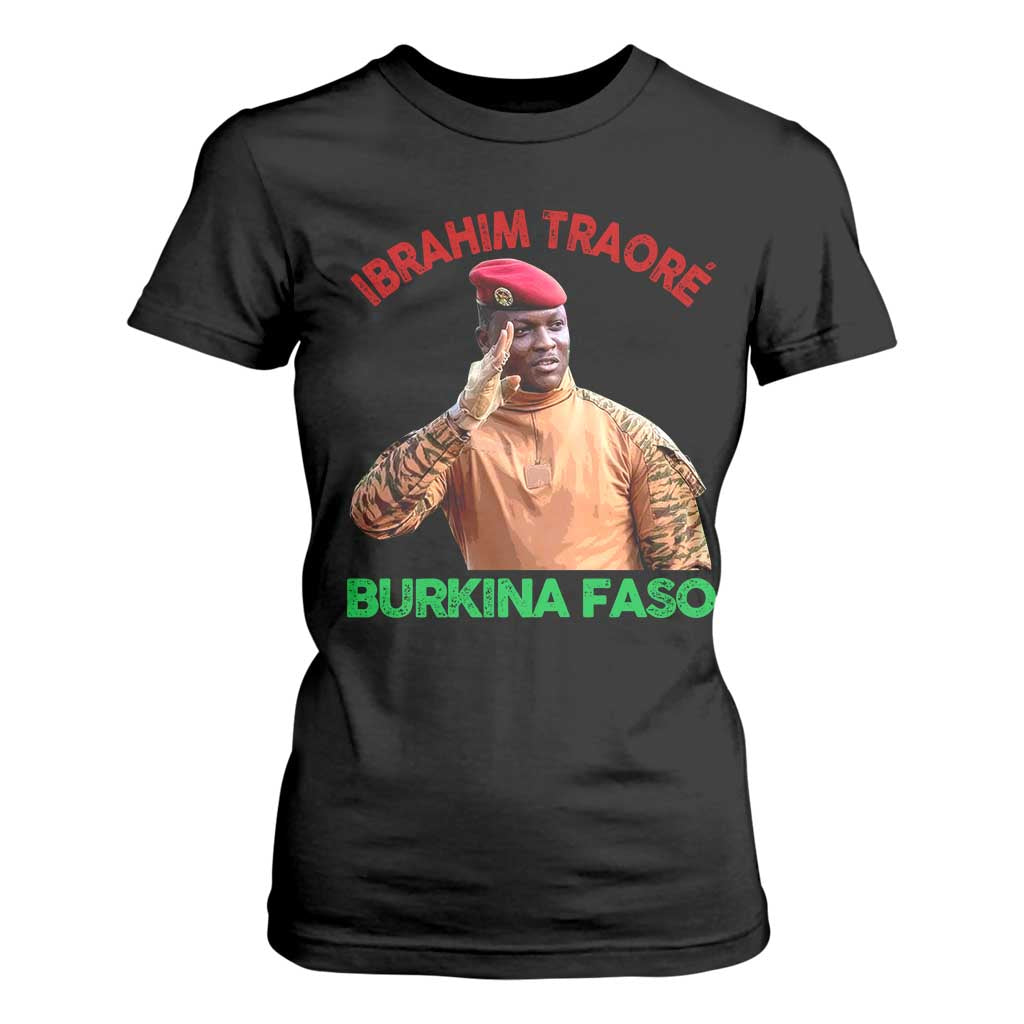 Burkina Faso Ibrahim Traoré Thomas Sankara T Shirt For Women TS10 Black Print Your Wear
