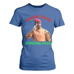 Burkina Faso Ibrahim Traoré Thomas Sankara T Shirt For Women TS10 Royal Blue Print Your Wear