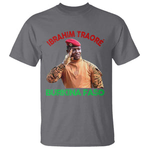 Burkina Faso Ibrahim Traoré Thomas Sankara T Shirt TS10 Charcoal Print Your Wear