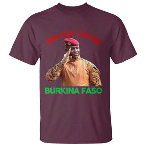 Burkina Faso Ibrahim Traoré Thomas Sankara T Shirt TS10 Maroon Print Your Wear