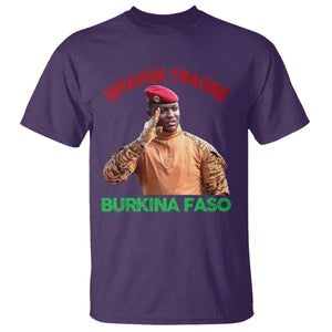Burkina Faso Ibrahim Traoré Thomas Sankara T Shirt TS10 Purple Print Your Wear