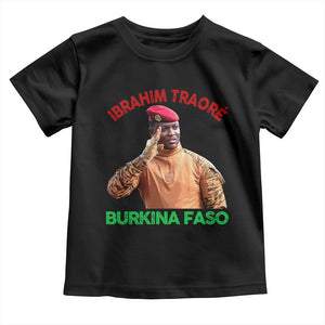 Burkina Faso Ibrahim Traoré Thomas Sankara Toddler T Shirt TS10 Black Print Your Wear