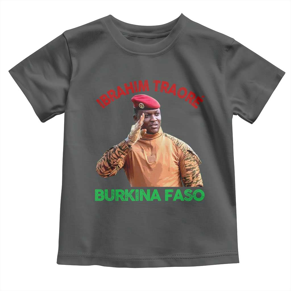 Burkina Faso Ibrahim Traoré Thomas Sankara Toddler T Shirt TS10 Dark Heather Print Your Wear