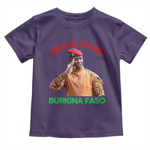 Burkina Faso Ibrahim Traoré Thomas Sankara Toddler T Shirt TS10 Purple Print Your Wear
