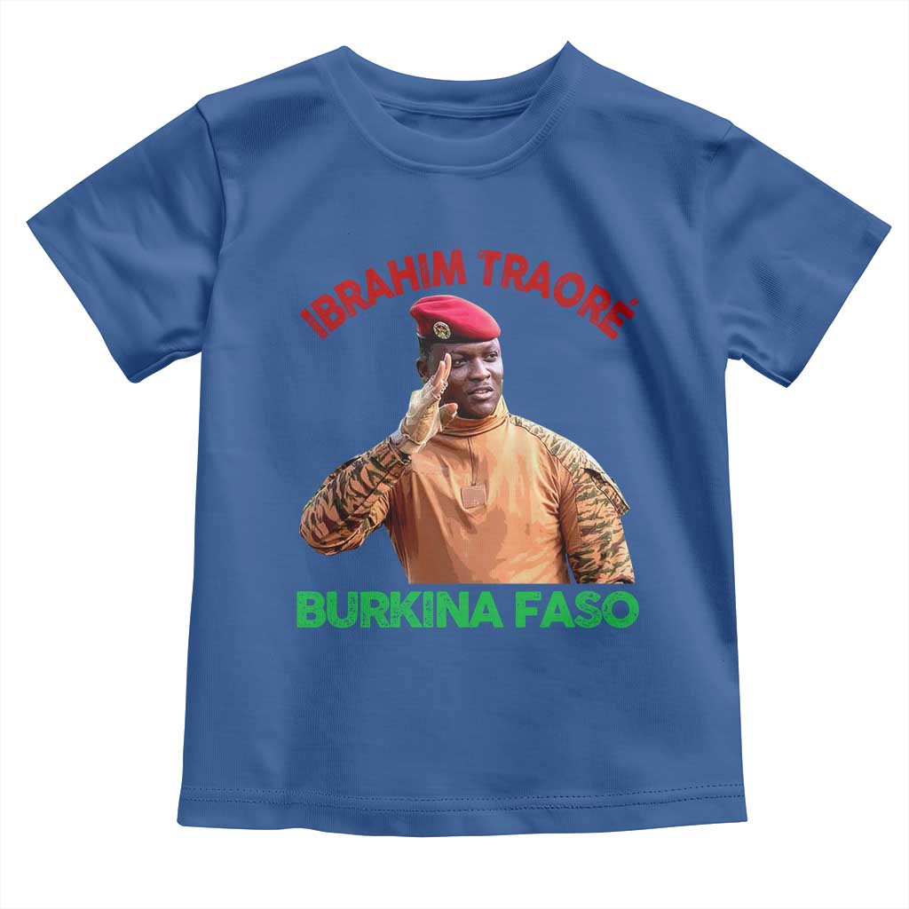 Burkina Faso Ibrahim Traoré Thomas Sankara Toddler T Shirt TS10 Royal Blue Print Your Wear
