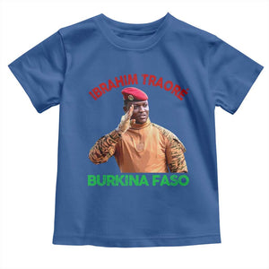 Burkina Faso Ibrahim Traoré Thomas Sankara Toddler T Shirt TS10 Royal Blue Print Your Wear