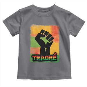 Burkina Faso Ibrahim Traoré Toddler T Shirt TS10 Charcoal Print Your Wear