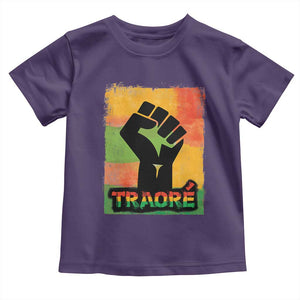 Burkina Faso Ibrahim Traoré Toddler T Shirt TS10 Purple Print Your Wear