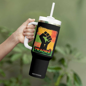Burkina Faso Ibrahim Traoré Tumbler With Handle TS10 Print Your Wear