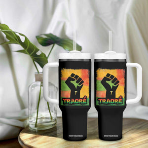 Burkina Faso Ibrahim Traoré Tumbler With Handle TS10 Print Your Wear