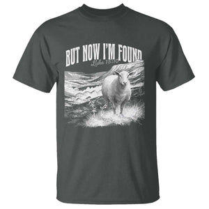 But Now I'm Found T Shirt Christian Faith Sheep TS11 Dark Heather Print Your Wear
