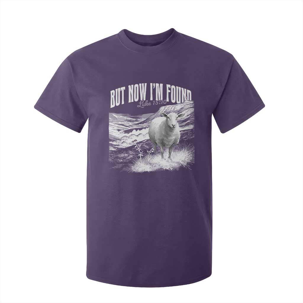 But Now I'm Found T Shirt For Kid Christian Faith Sheep TS11 Purple Print Your Wear