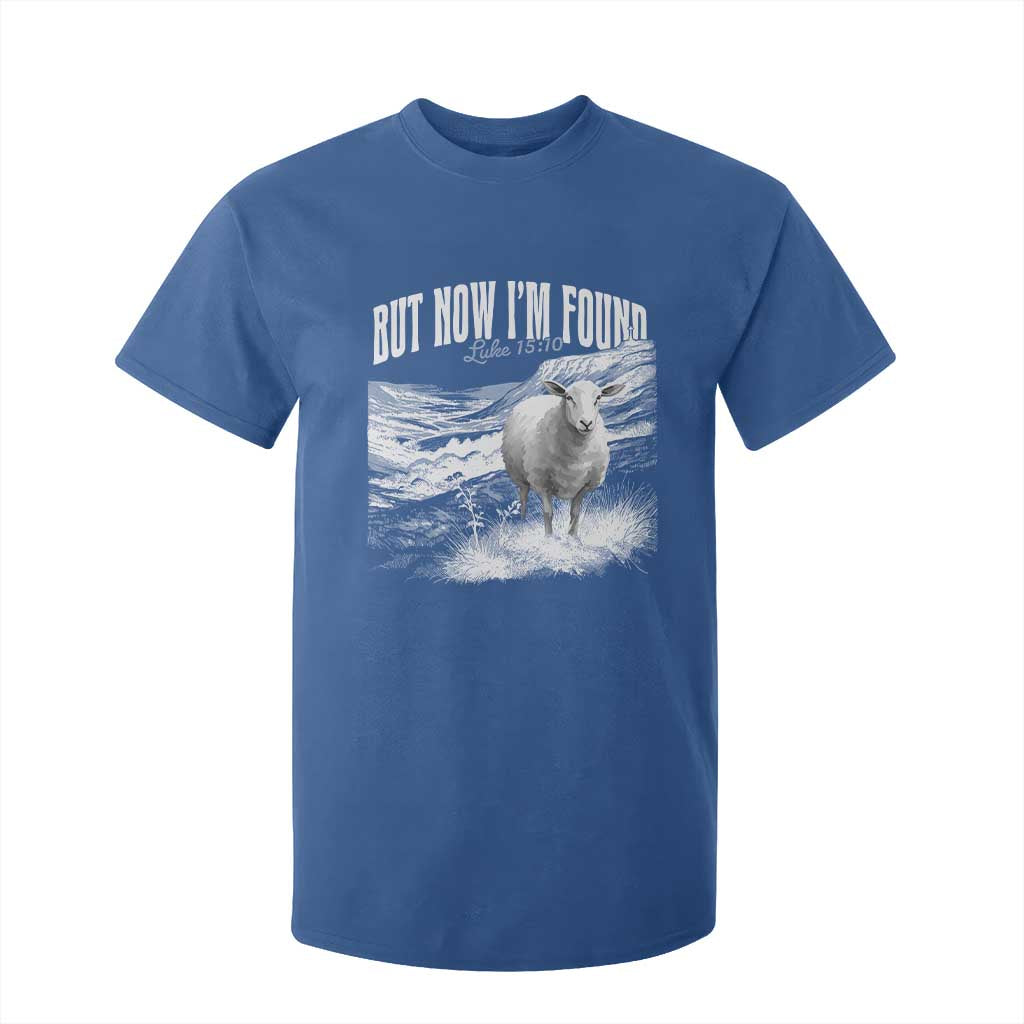 But Now I'm Found T Shirt For Kid Christian Faith Sheep TS11 Royal Blue Print Your Wear