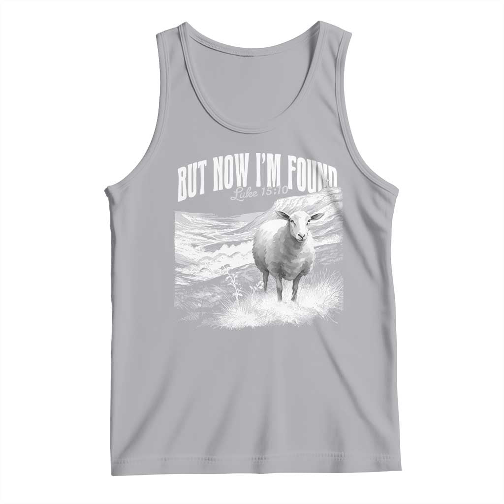 But Now I'm Found Tank Top Christian Faith Sheep TS11 Athletic Heather Print Your Wear