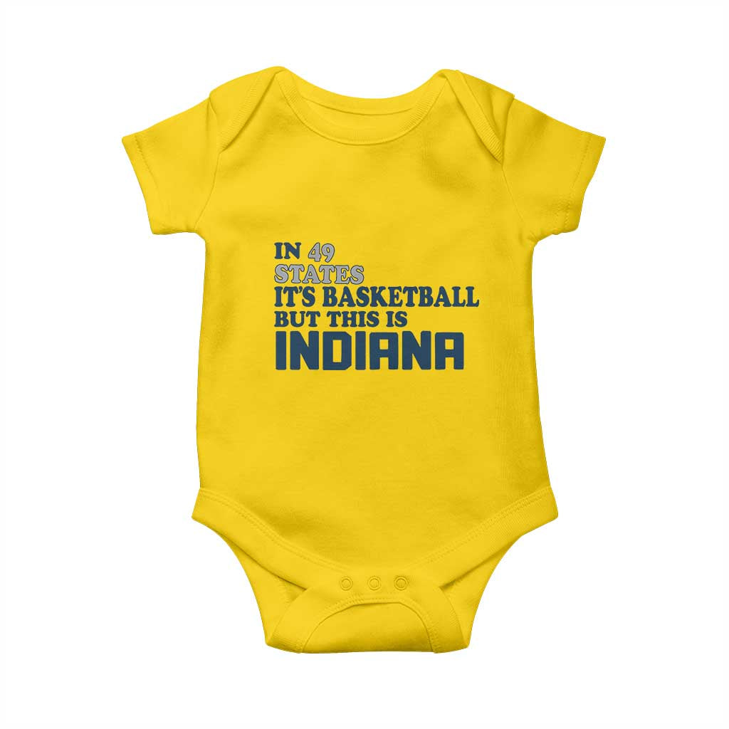 But This Is Indiana Baby Onesie In 49 States Its Basketball Hoosier Pride TS02 Daisy Print Your Wear
