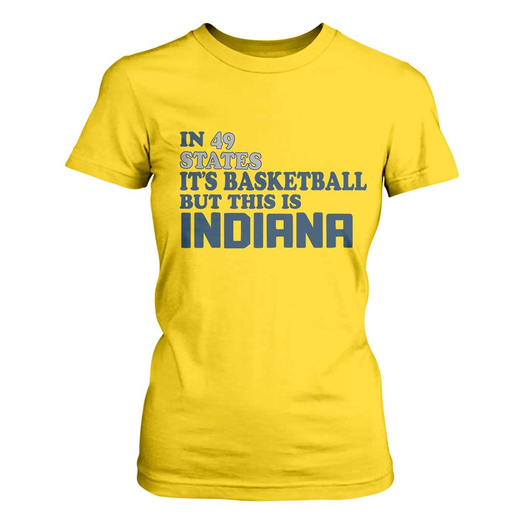 But This Is Indiana T Shirt For Women In 49 States Its Basketball Hoosier Pride TS02 Daisy Print Your Wear