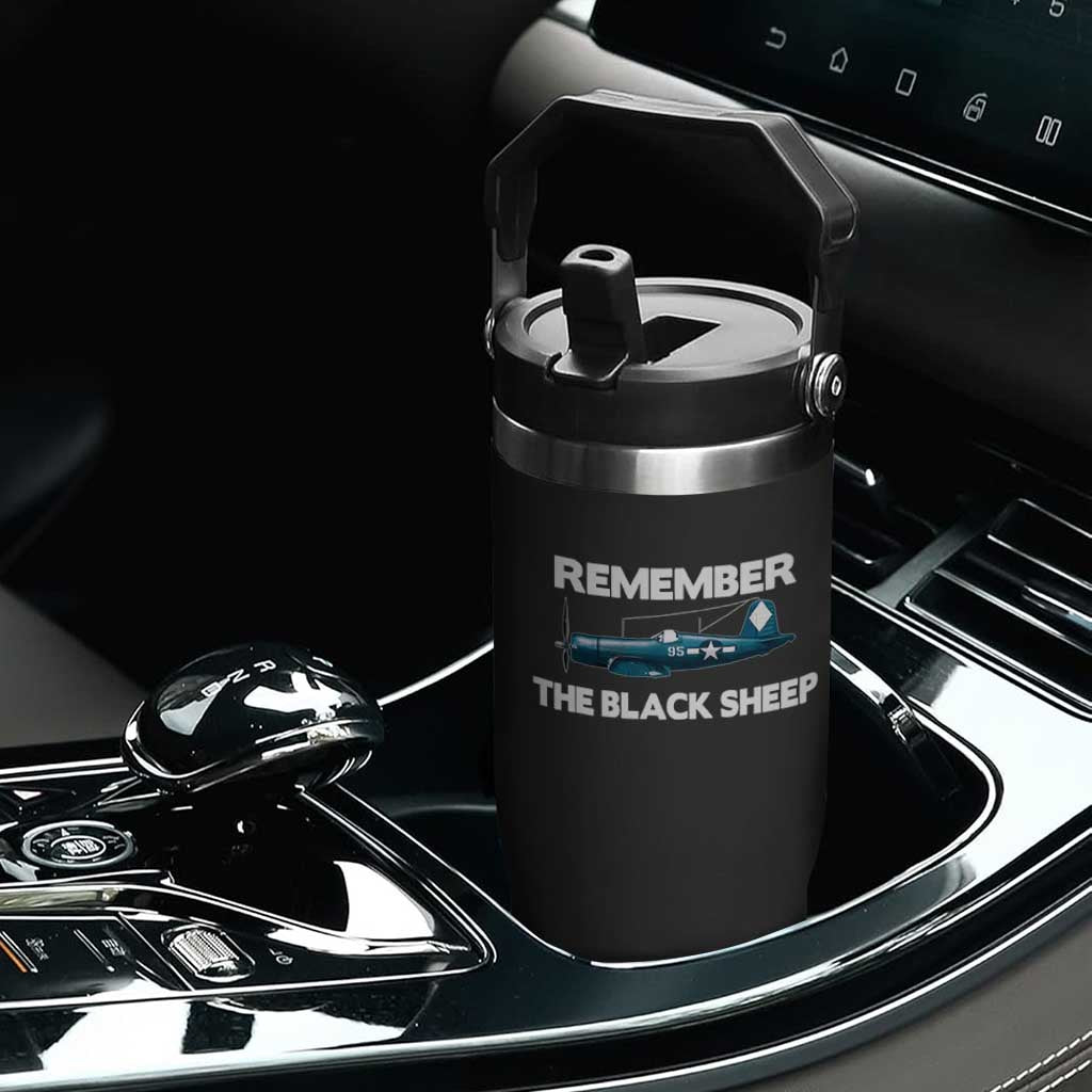CORSAIR WWII HISTORY Flip Straw Tumbler Black Sheep Squadron Pilot TS02 Print Your Wear
