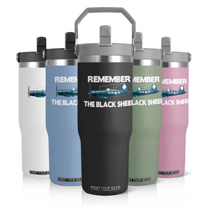 CORSAIR WWII HISTORY Flip Straw Tumbler Black Sheep Squadron Pilot TS02 Print Your Wear
