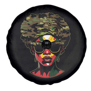 Camo African American Women Juneteenth Celebrating Black Freedom Day Spare Tire Cover TS11 Print Your Wear