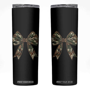 Camo Coquette Bow Skinny Tumbler Camouflage Old Hunting Women Girl TS10 Black Print Your Wear