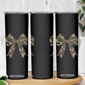 Camo Coquette Bow Skinny Tumbler Camouflage Old Hunting Women Girl TS10 Print Your Wear