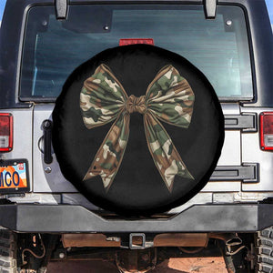 Camo Coquette Bow Spare Tire Cover Camouflage Old Hunting Women Girl TS10 No hole Black Print Your Wear