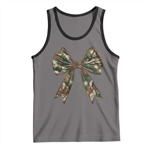 Camo Coquette Bow Tank Top Camouflage Old Hunting Women Girl TS10 Deep Heather Black Print Your Wear