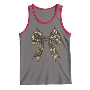 Camo Coquette Bow Tank Top Camouflage Old Hunting Women Girl TS10 Deep Heather Red Print Your Wear