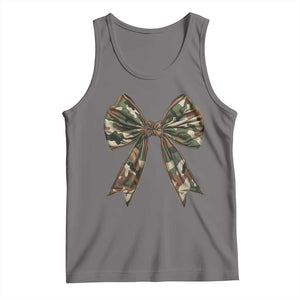 Camo Coquette Bow Tank Top Camouflage Old Hunting Women Girl TS10 Deep Heather Print Your Wear