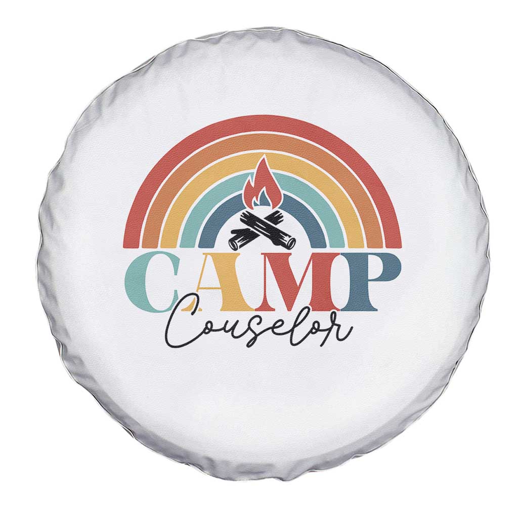 Camp Counselor Spare Tire Cover Summer Camp Rainbow TS11 Print Your Wear