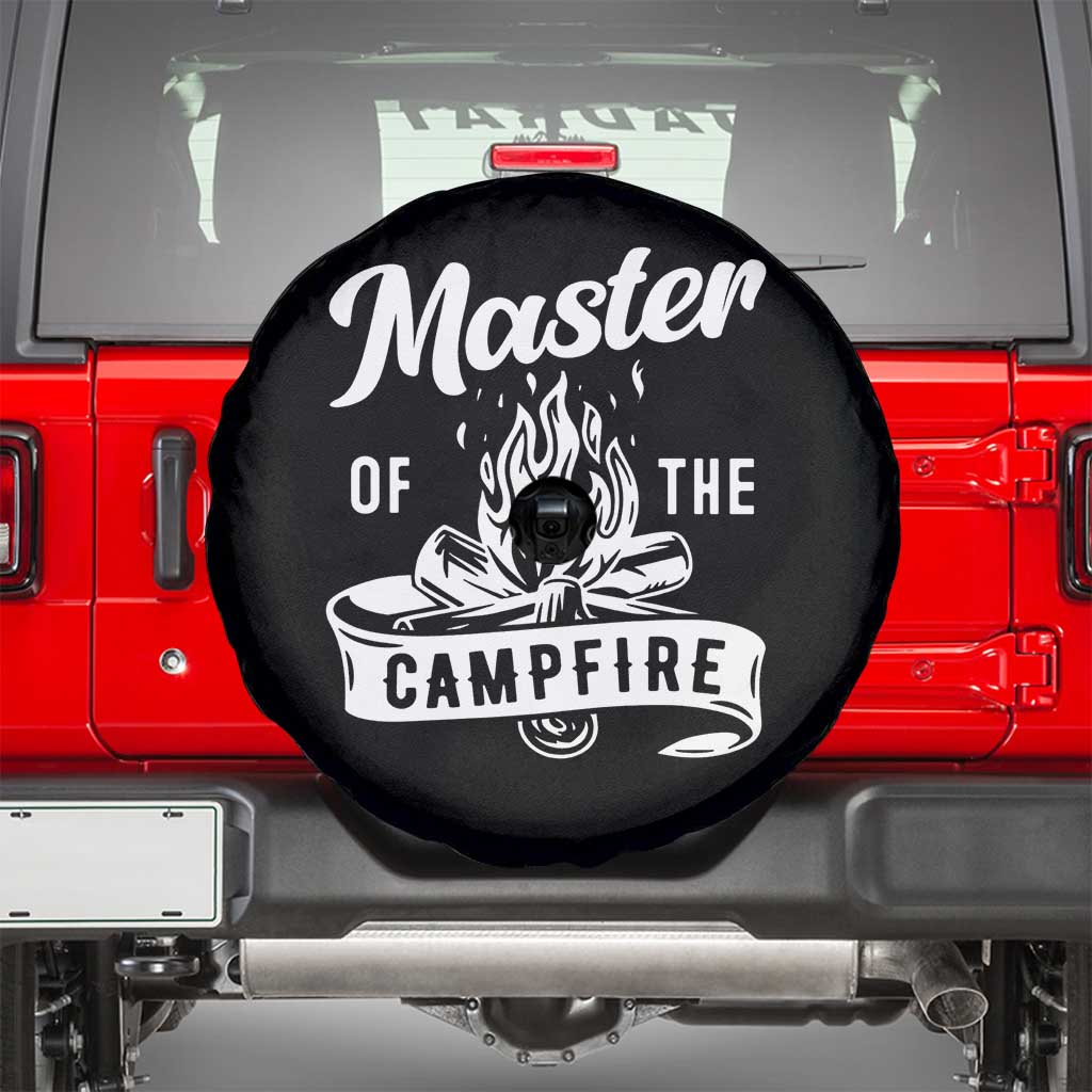 Camping Lover Spare Tire Cover Master Of The Campfire Camper Outdoor Activity TS11 Black Print Your Wear
