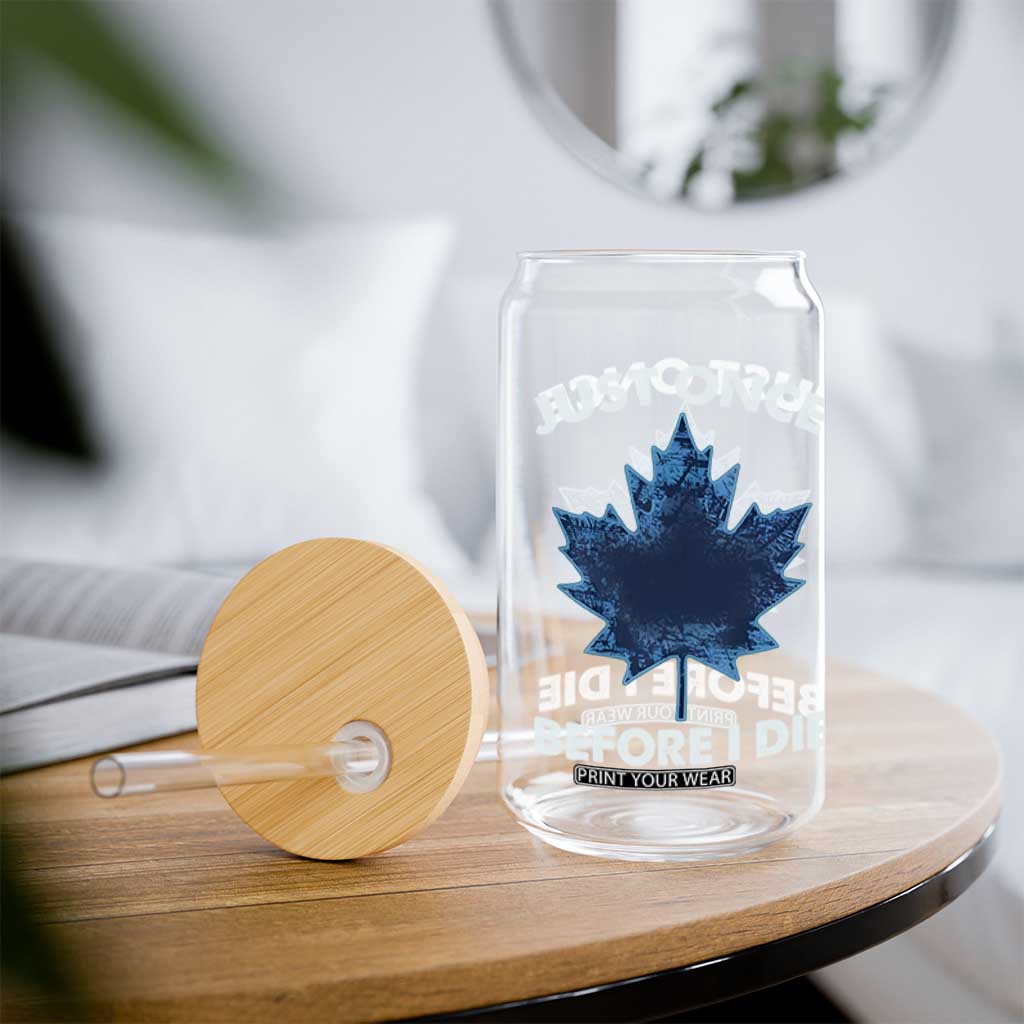 Canada Hockey Glass Can Toronto Just Once Before I Die Vintage Canadian Maple Leafs TS10 Print Your Wear