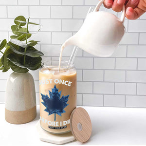 Canada Hockey Glass Can Toronto Just Once Before I Die Vintage Canadian Maple Leafs TS10 Print Your Wear