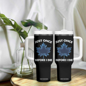 Canada Hockey Tumbler With Handle Toronto Just Once Before I Die Vintage Canadian Maple Leafs TS10 Print Your Wear