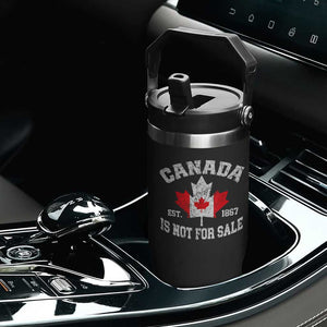 Canada is Not For Sale Flip Straw Tumbler Proudly Canadian Independence Flag EST. 1867 TS10 Print Your Wear