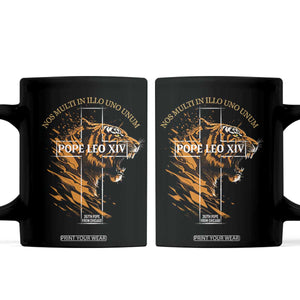 Cardinal Pope Leo XIV Coffee Mug Nos Multi In Illo Uno Unum 267th Pope From Chicago Tiger TS11 Black Print Your Wear