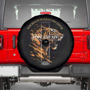 Cardinal Pope Leo XIV Spare Tire Cover Nos Multi In Illo Uno Unum 267th Pope From Chicago Tiger TS11 Black Print Your Wear