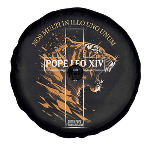 Cardinal Pope Leo XIV Spare Tire Cover Nos Multi In Illo Uno Unum 267th Pope From Chicago Tiger TS11 Print Your Wear