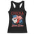 Chicka Boom Boom Patriotic Chicken Racerback Tank Top Funny Patriotic 4th of July Red White and Blue Farm TS02 Black Print Your Wear