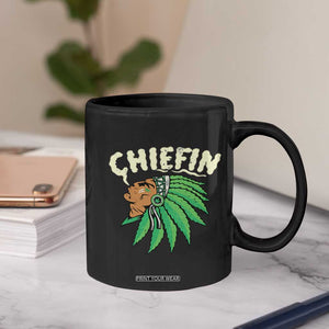 Chiefin Weed Smoking Coffee Mug Funny 420 Cannabis Pot THC Smoker TS02 Print Your Wear