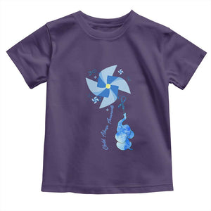 Child Abuse Prevention Awareness Toddler T Shirt Pinwheel Elephant TS11 Purple Print Your Wear