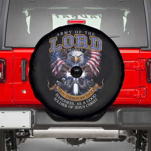 Christian Soldier Spare Tire Cover Army Of The Lord Thou Therefore Endure Hardness As A Good Soldier TS11 Black Print Your Wear
