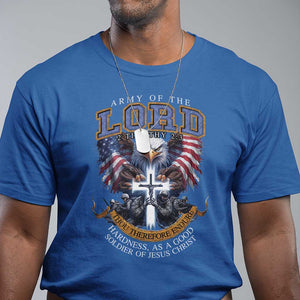Christian Soldier T Shirt Army Of The Lord Thou Therefore Endure Hardness As A Good Soldier TS11 Royal Blue Print Your Wear