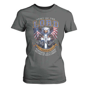 Christian Soldier T Shirt For Women Army Of The Lord Thou Therefore Endure Hardness As A Good Soldier TS11 Dark Heather Print Your Wear