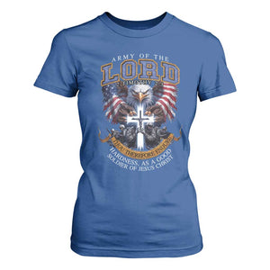 Christian Soldier T Shirt For Women Army Of The Lord Thou Therefore Endure Hardness As A Good Soldier TS11 Royal Blue Print Your Wear