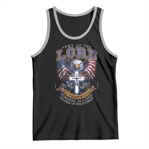 Christian Soldier Tank Top Army Of The Lord Thou Therefore Endure Hardness As A Good Soldier TS11 Black Athletic Heather Print Your Wear