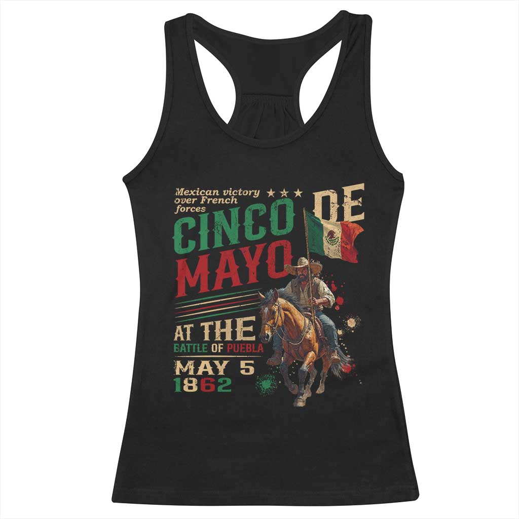 Cinco De Mayo Celebrate The Battle Of Puebla Mexico Racerback Tank Top TS11 Black Print Your Wear