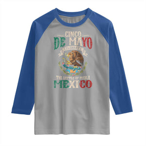 Cinco De Mayo Celebrate The Battle Of Puebla Mexico Raglan Shirt Vintage Mexican Flag TS11 Sport Gray Royal Print Your Wear